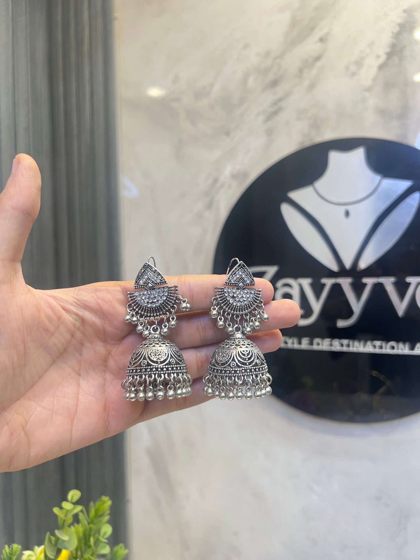 Oxidised Jhumki