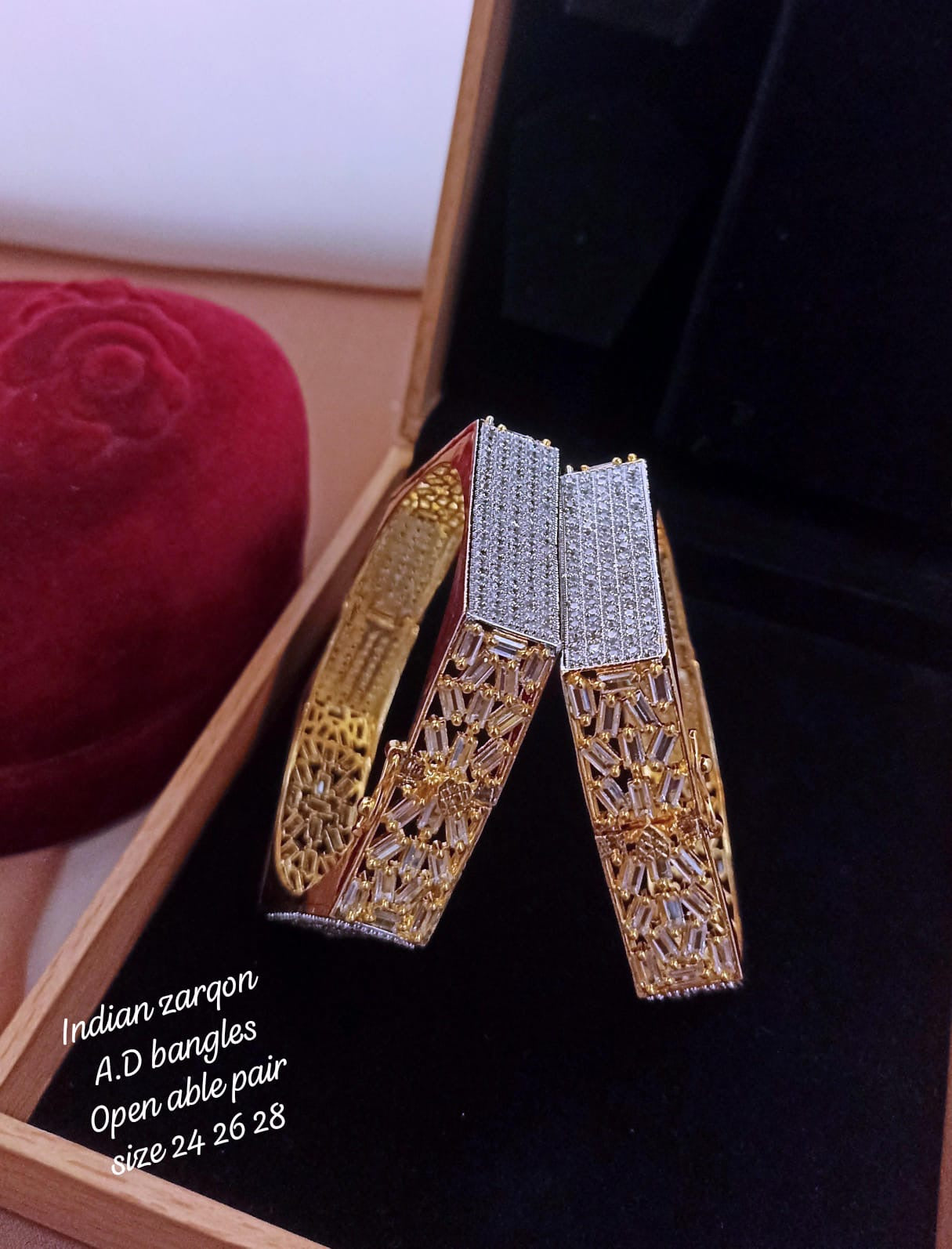 Openable Zircon Bangles