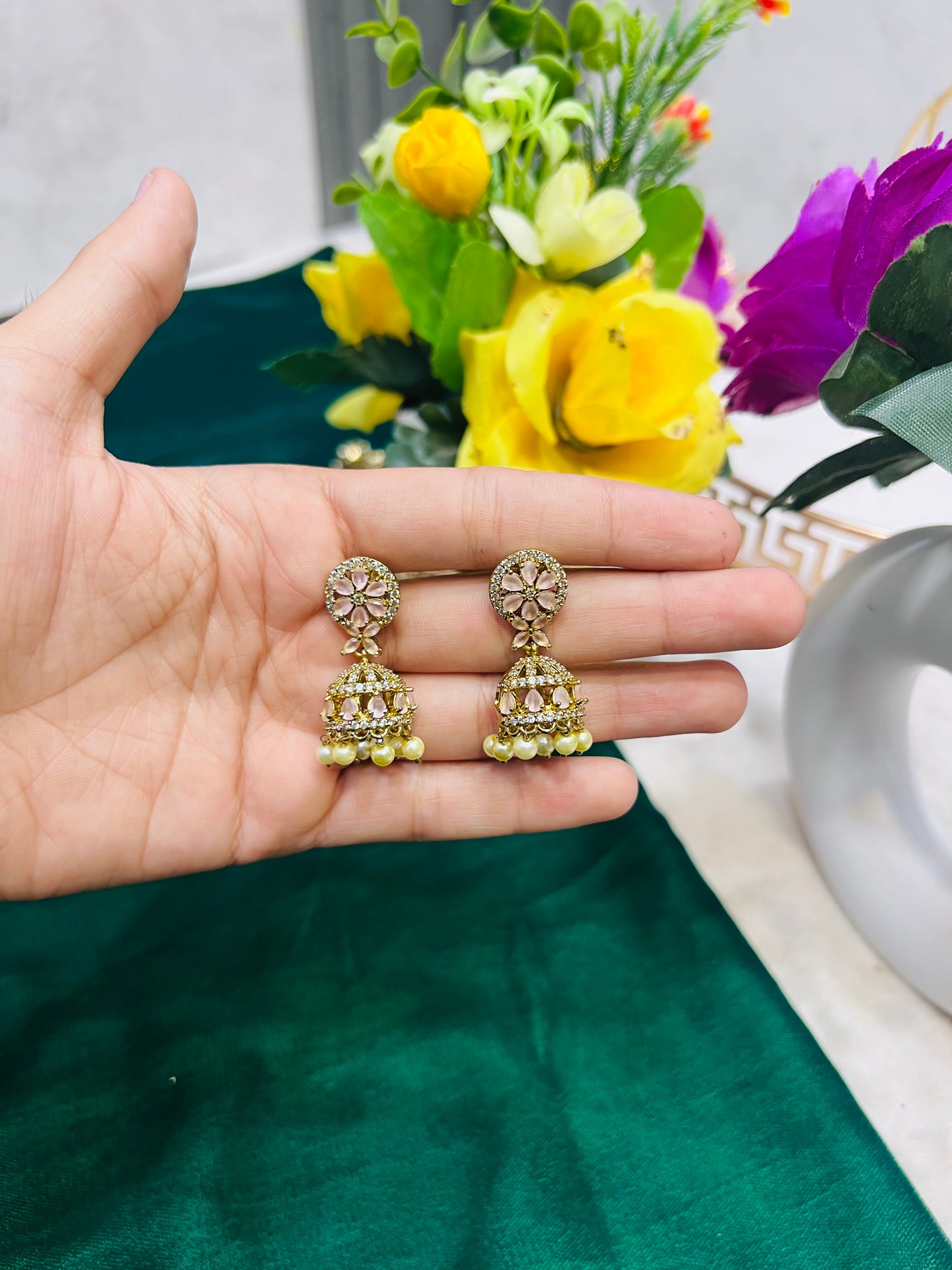 Indian zircon Jhumki