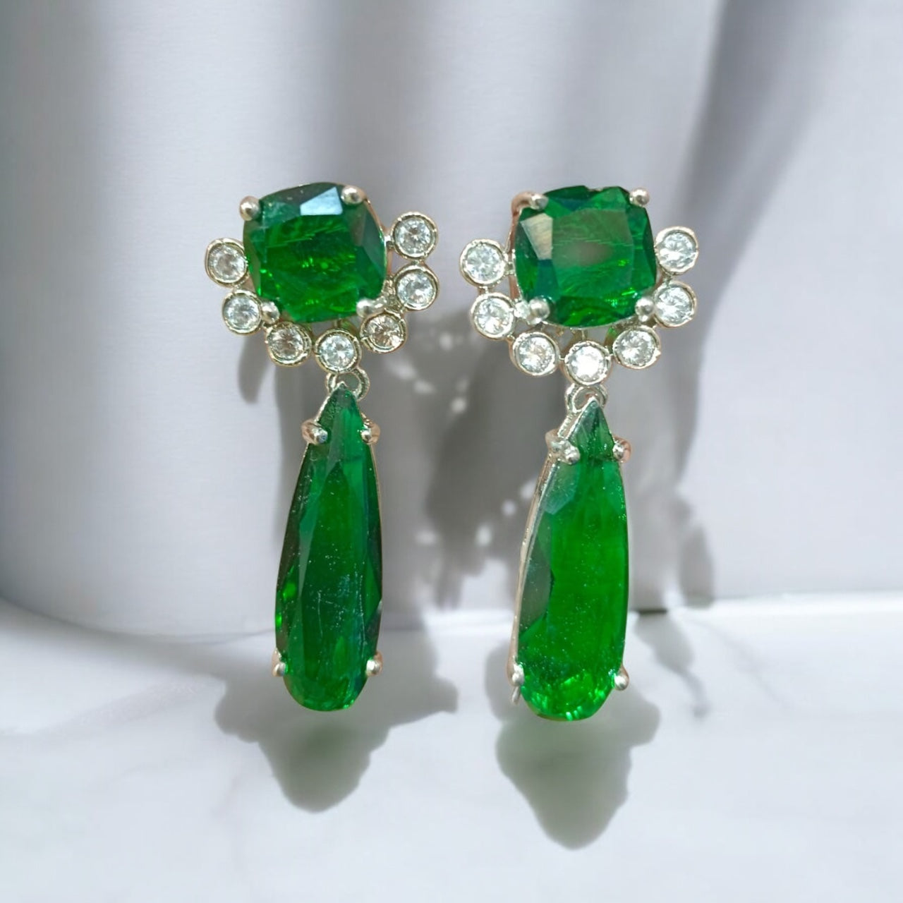 Zircon earrings
