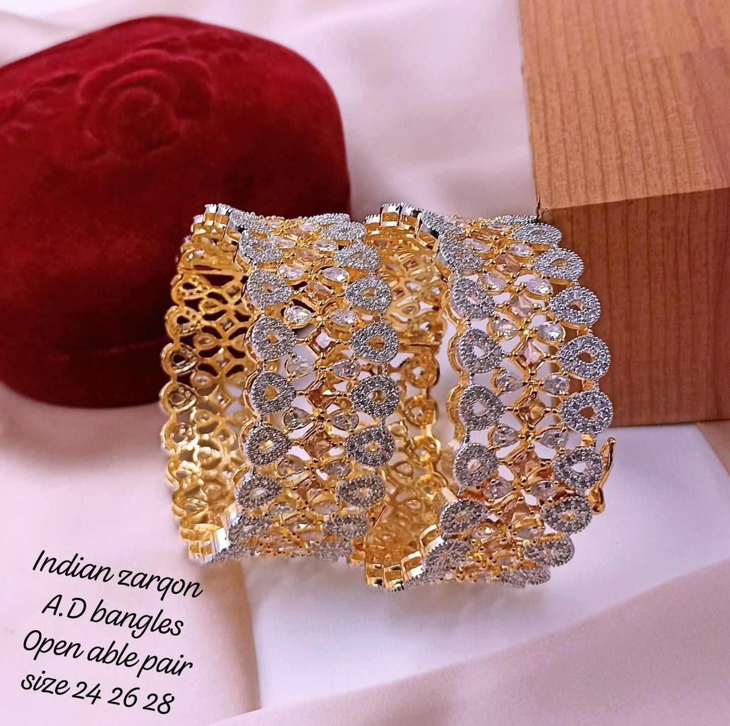 Openable Zircon Bangles