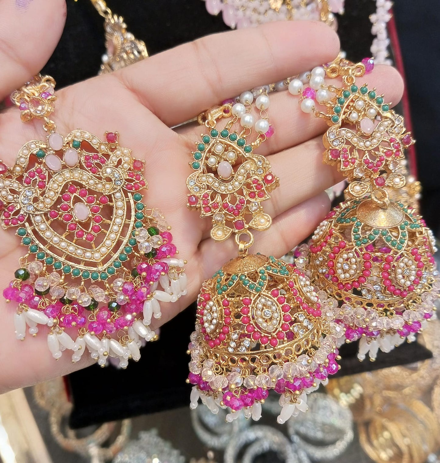 Navratan Jhumki Tika