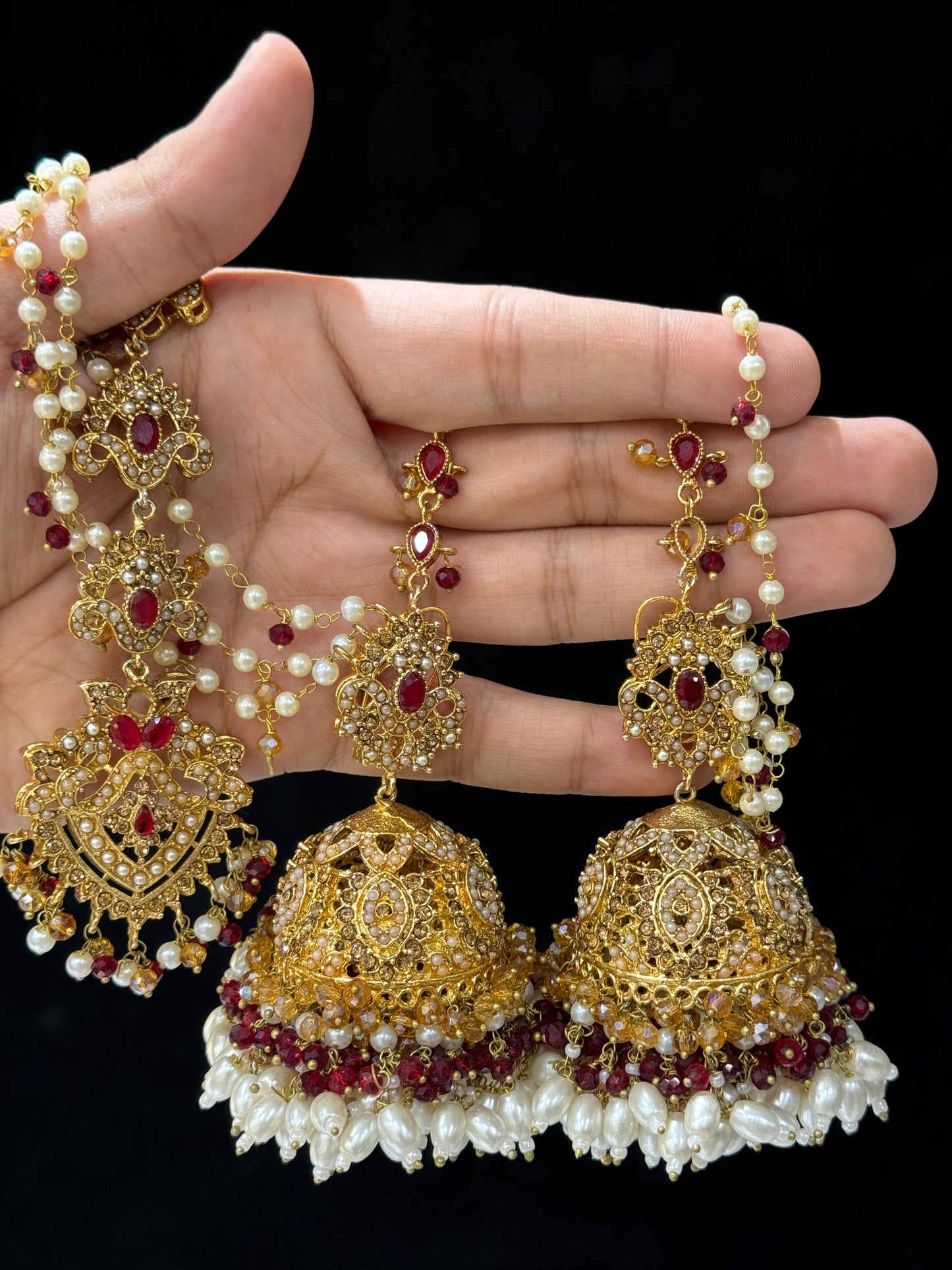 Nauratan Jhumki Tika