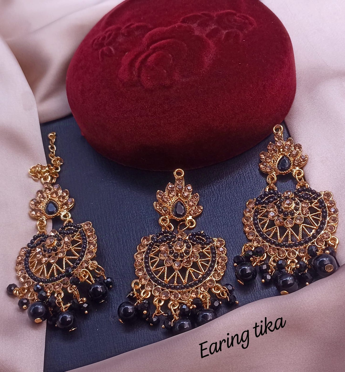 Kundan earring Tika