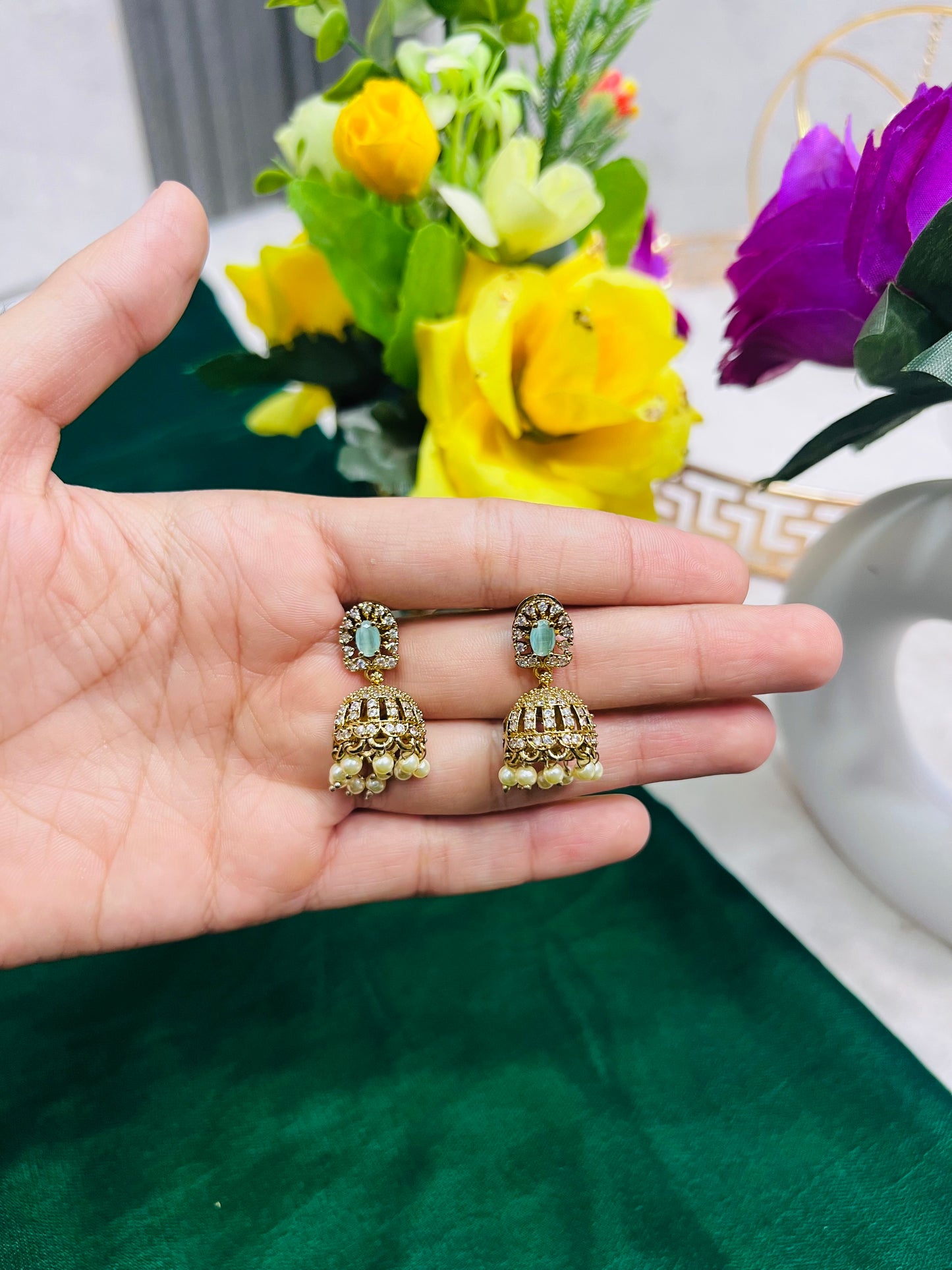 Indian zircon Jhumki