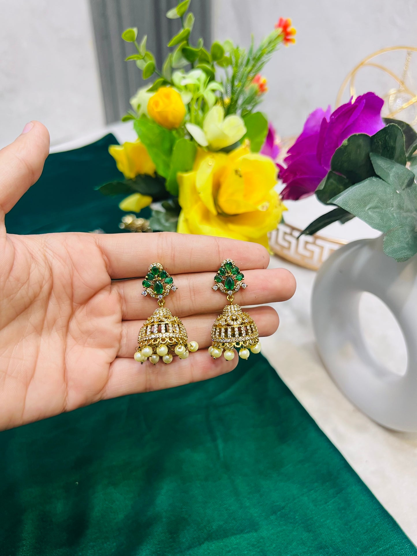 Indian zircon Jhumki