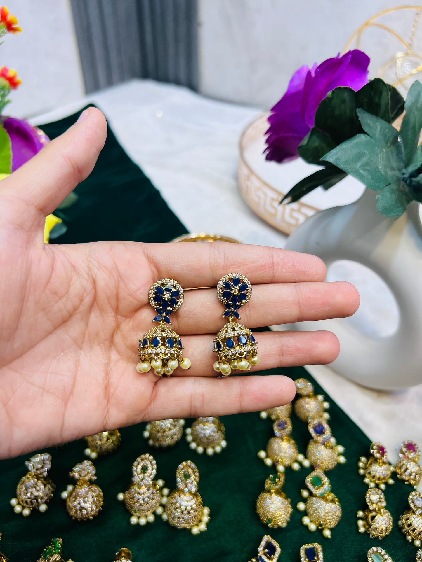Indian zircon Jhumki