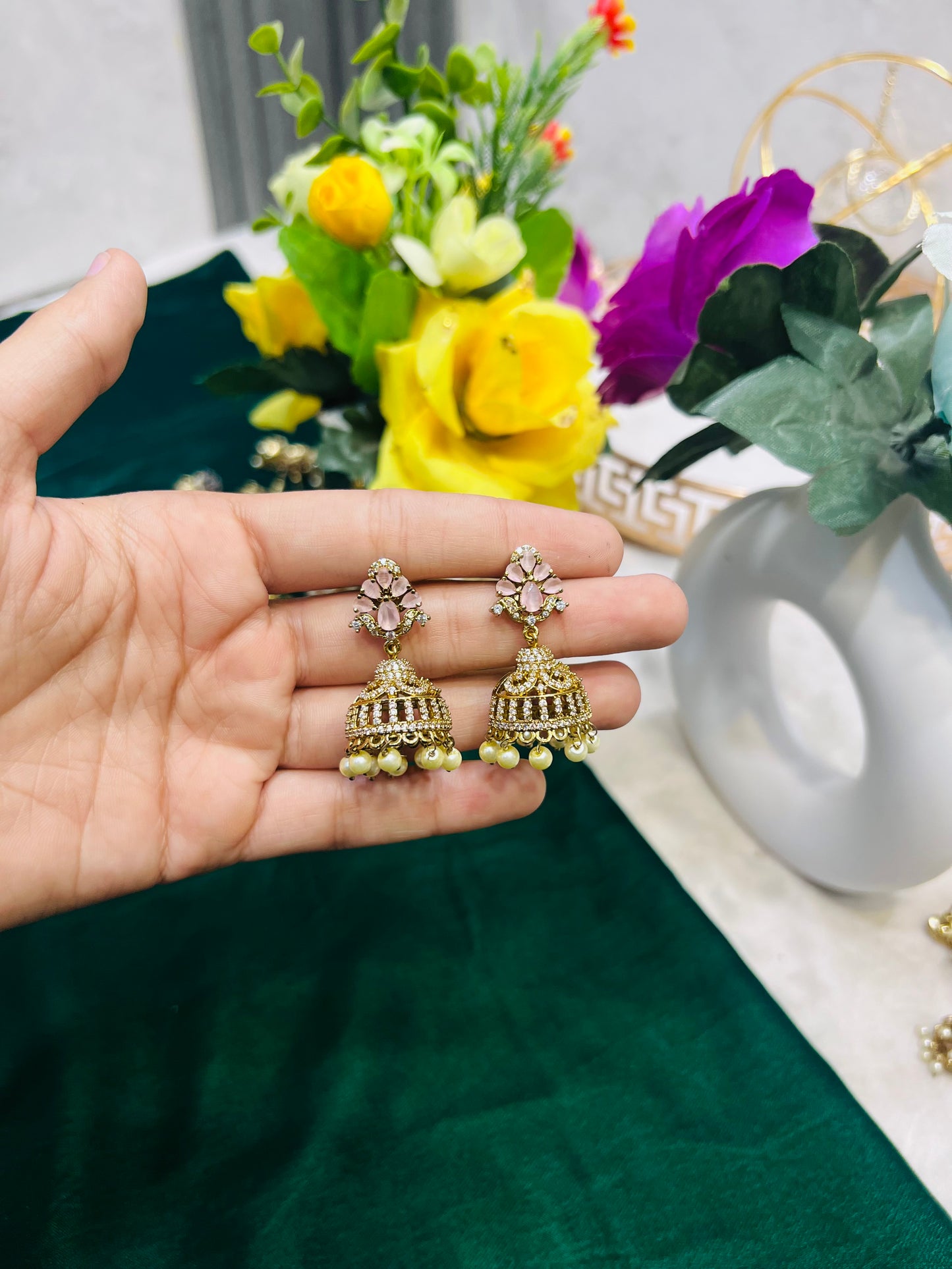 Indian zircon Jhumki