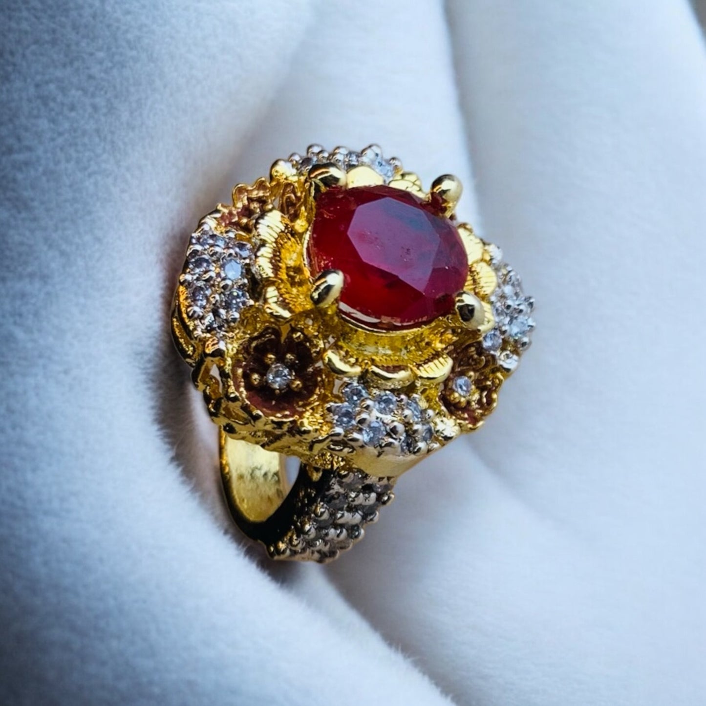 Gold plated ring