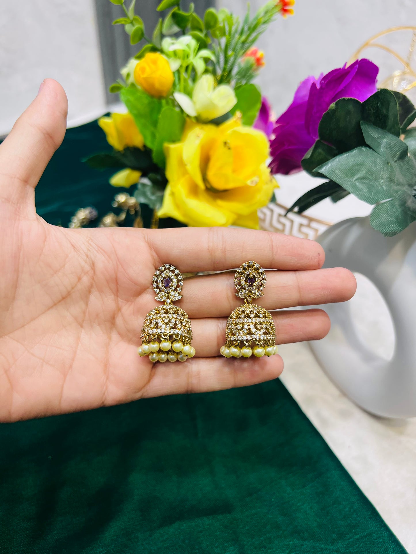 Indian zircon Jhumki