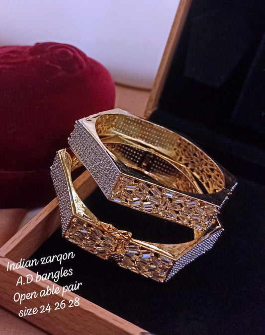 Openable Zircon Bangles