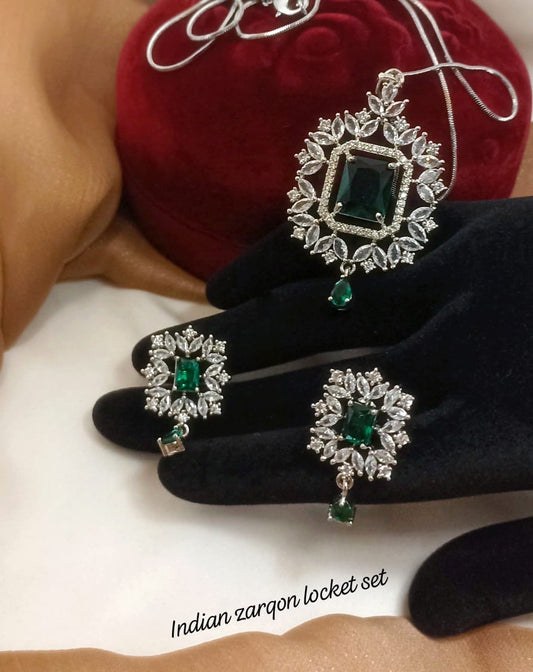 Zircon Pendant Set