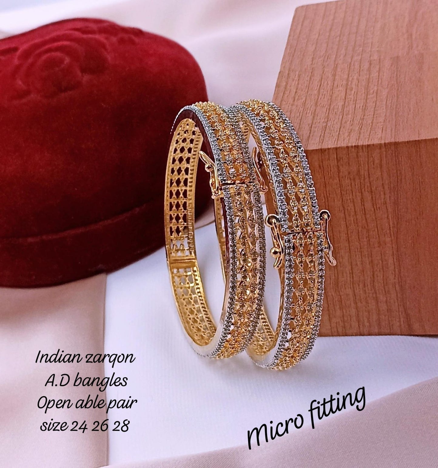 Openable Zircon Bangles