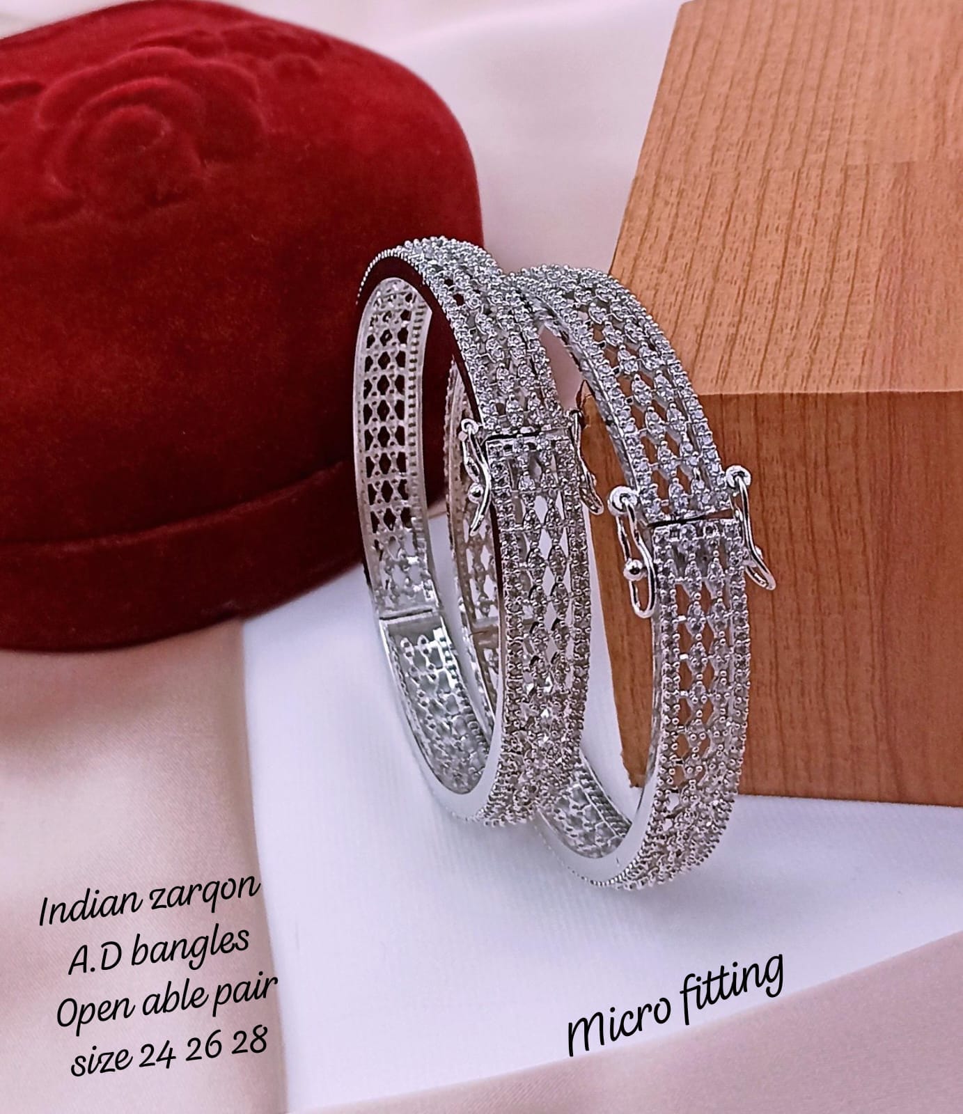 Openable Zircon Bangles