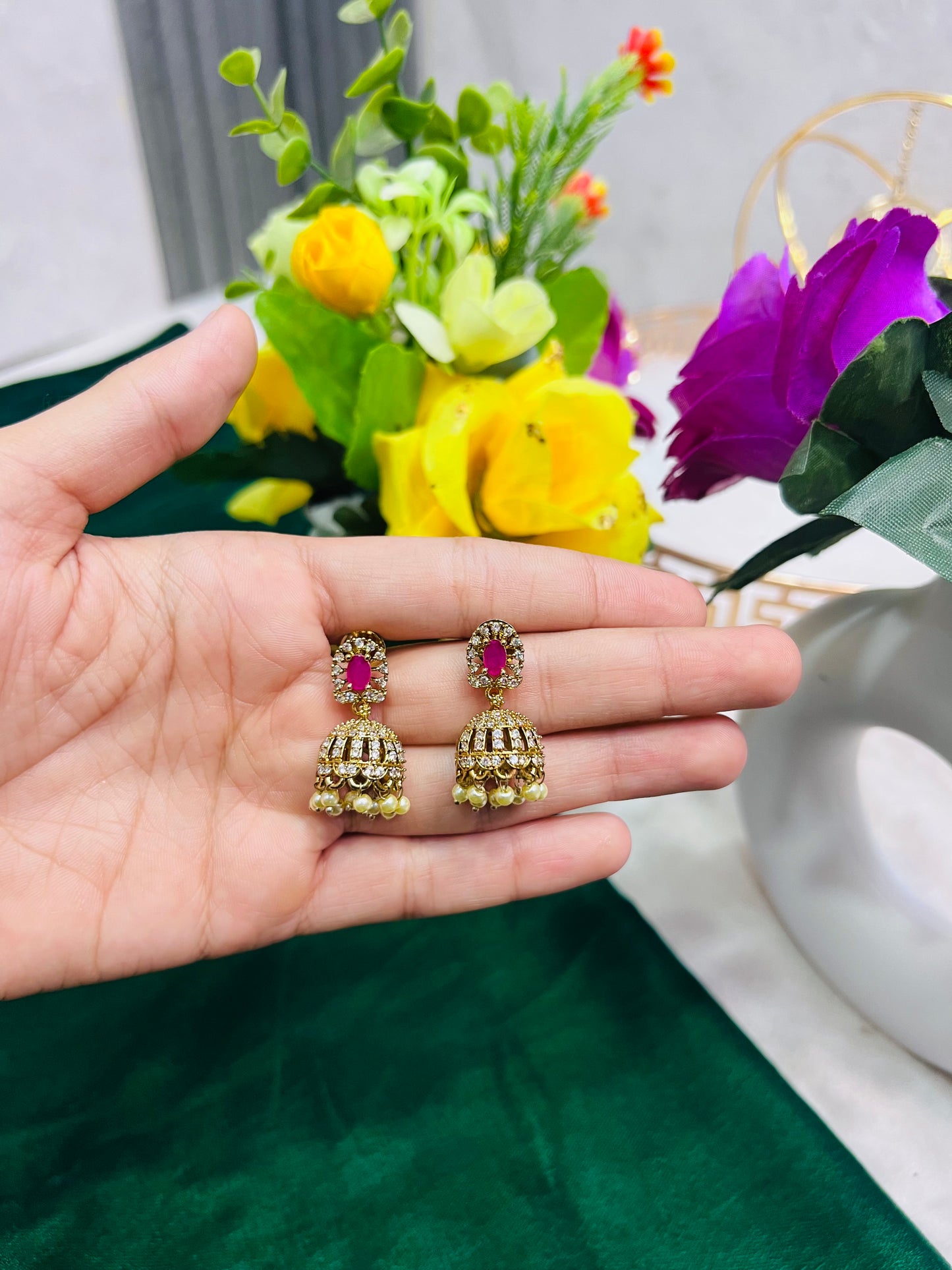 Indian zircon Jhumki