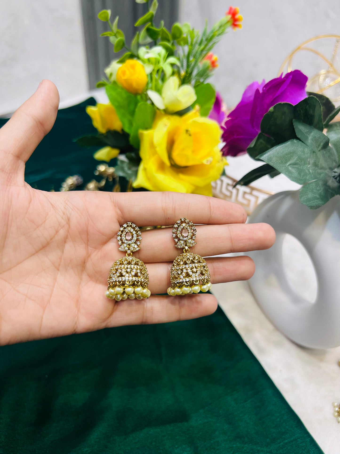 Indian zircon Jhumki