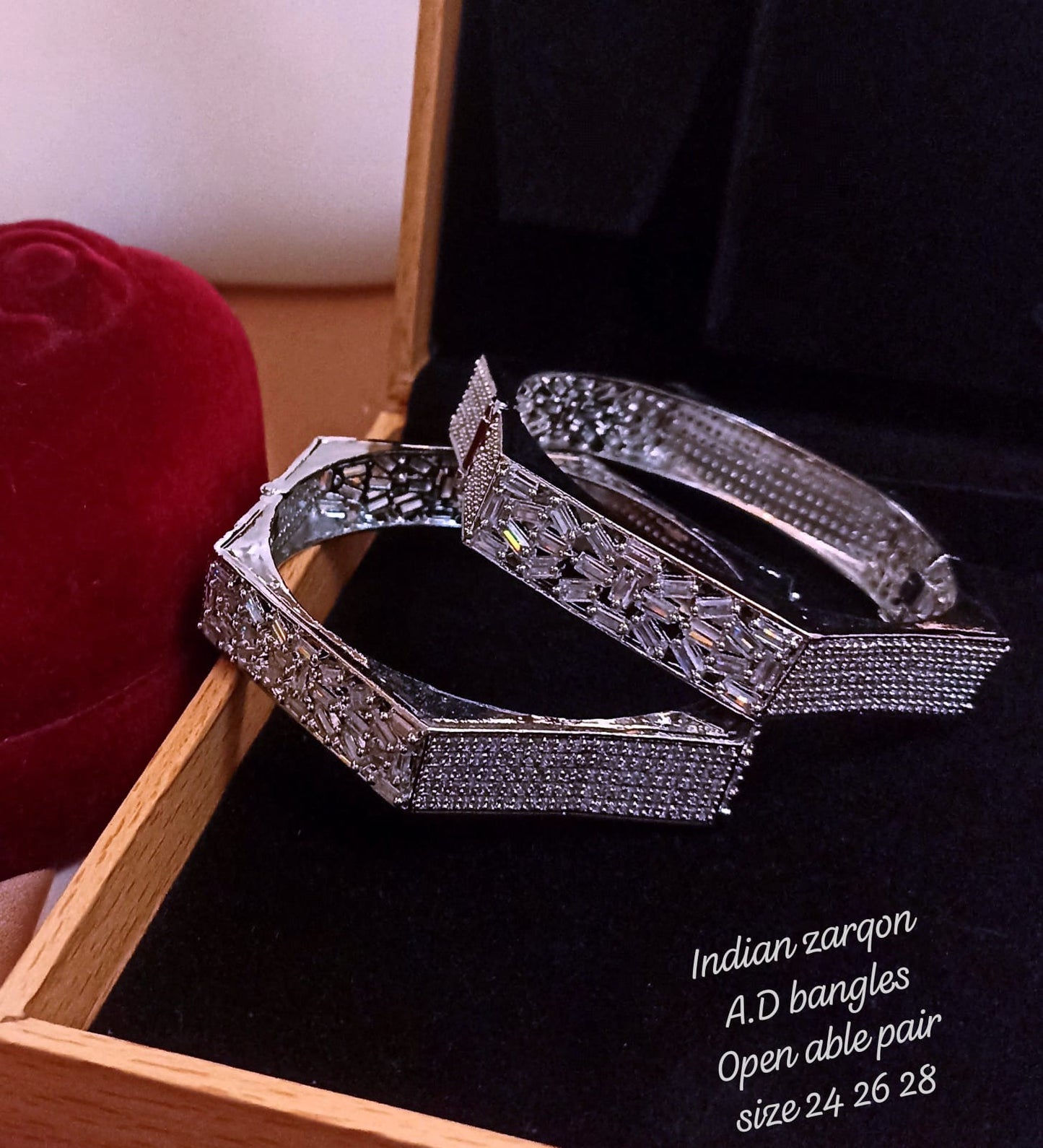 Openable Zircon Bangles