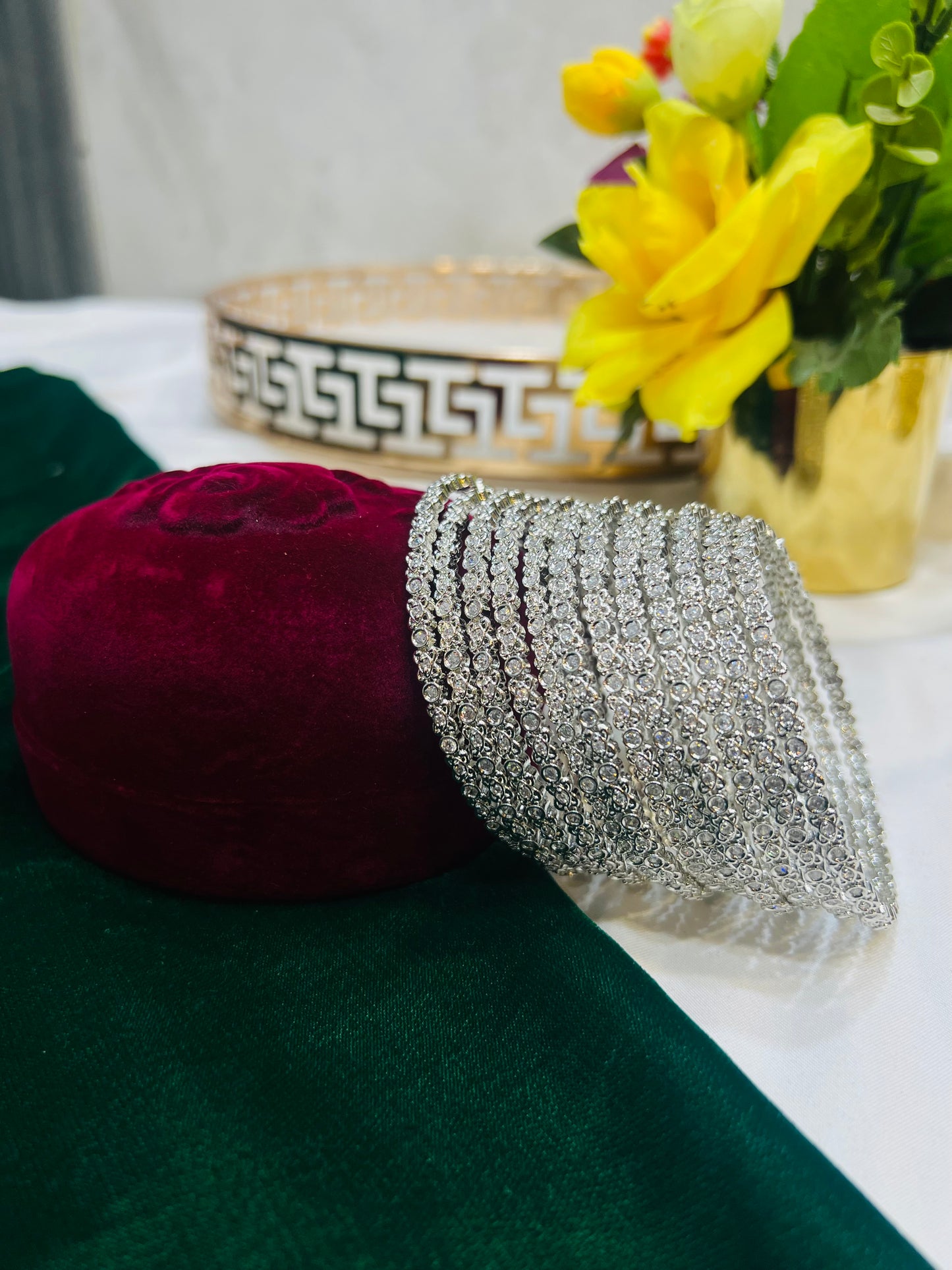 12 pieces Zircon Bangles