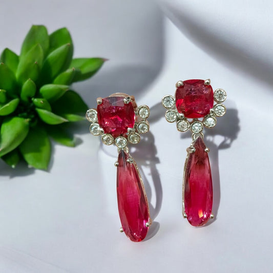 Zircon earrings