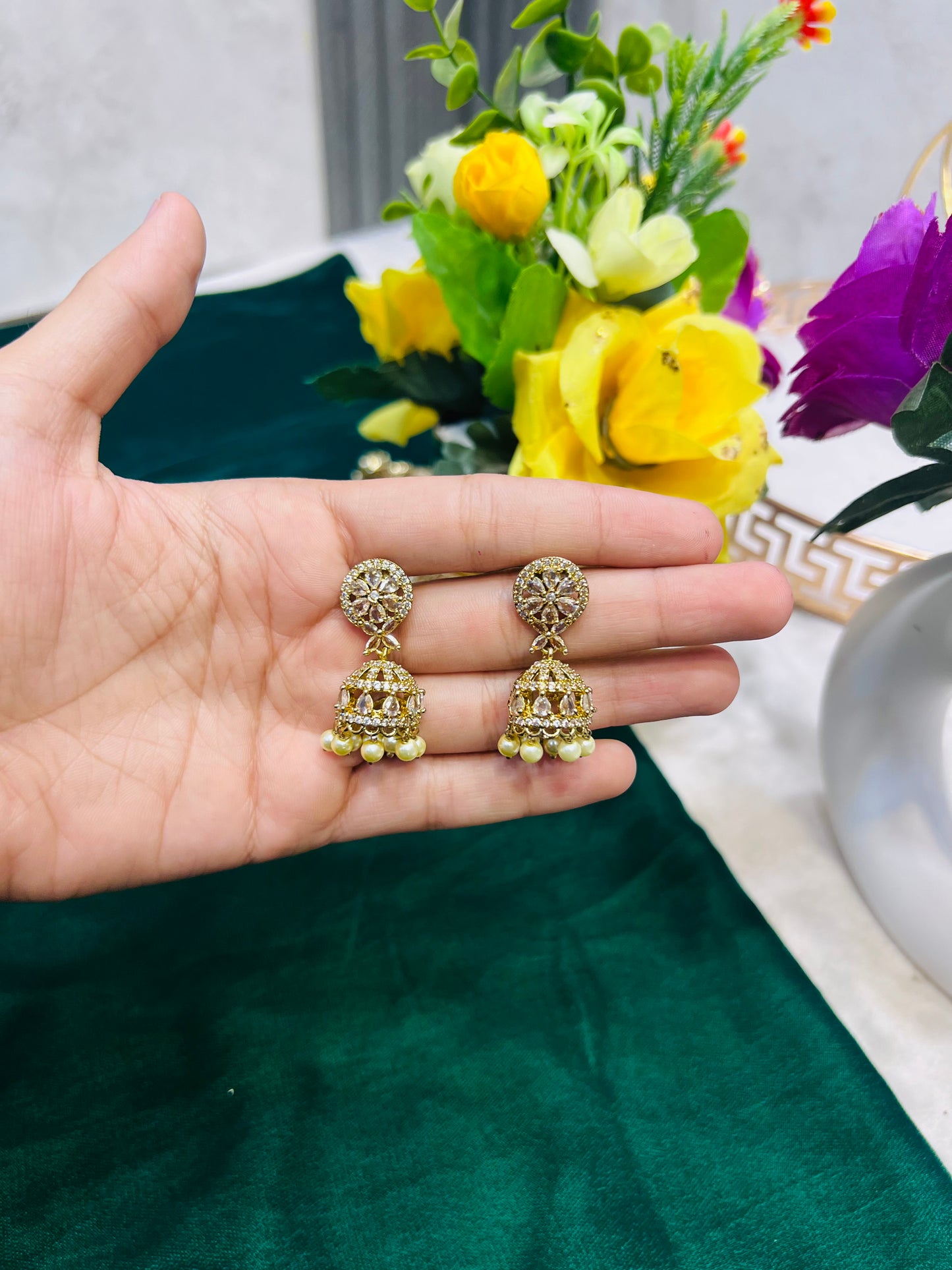 Indian zircon Jhumki