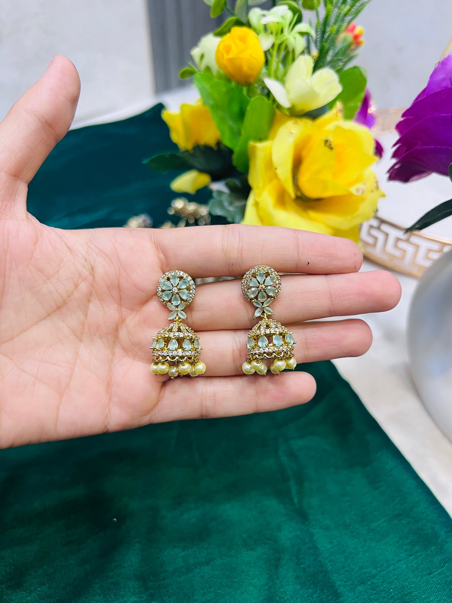 Indian zircon Jhumki