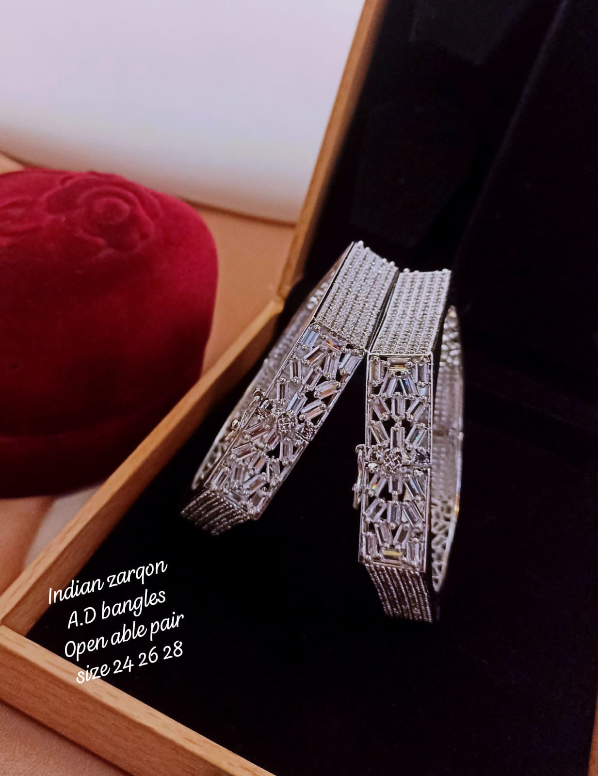 Openable Zircon Bangles