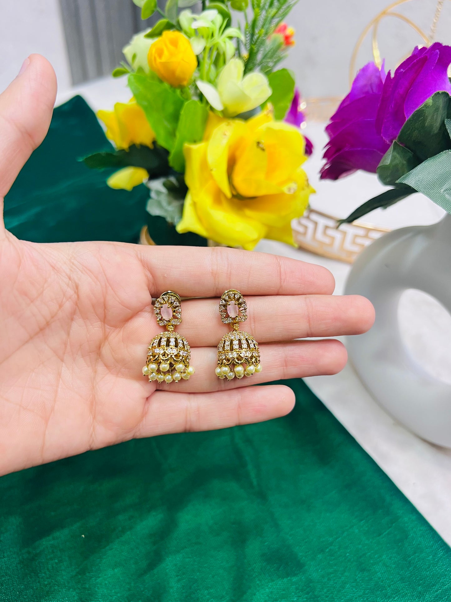 Indian zircon Jhumki