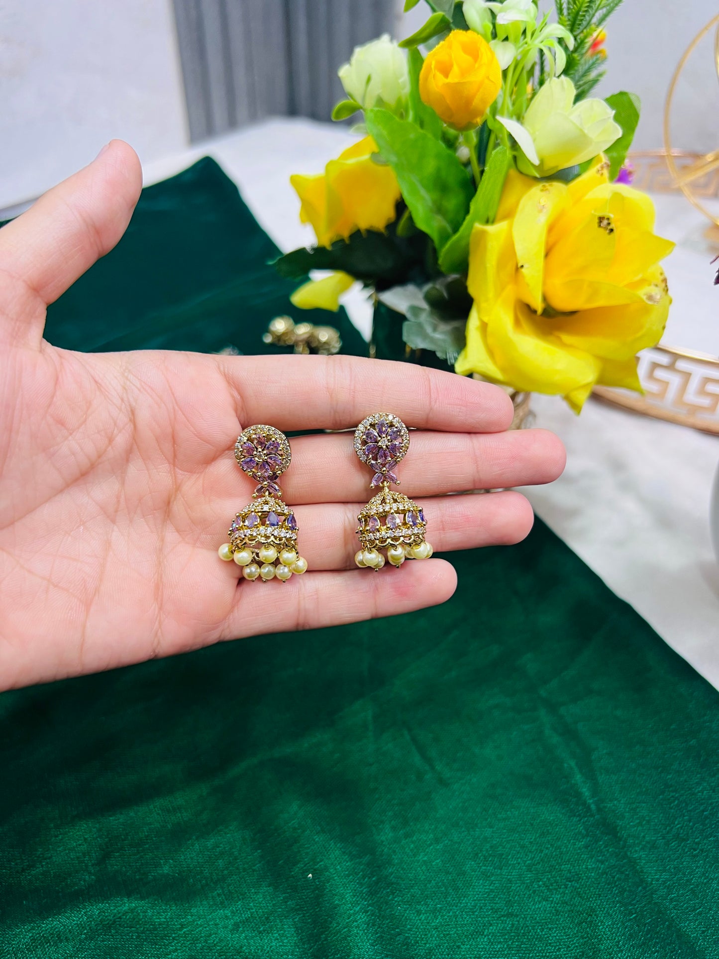 Indian zircon Jhumki