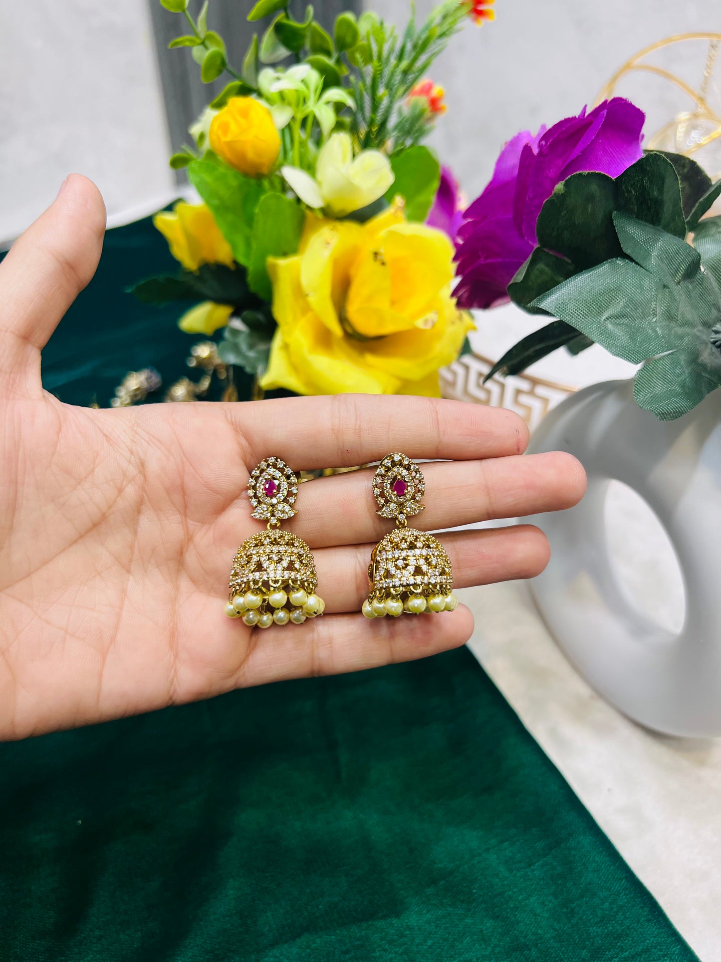 Indian zircon Jhumki