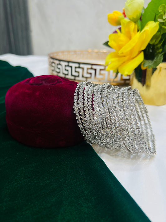 12 pieces Zircon Bangles