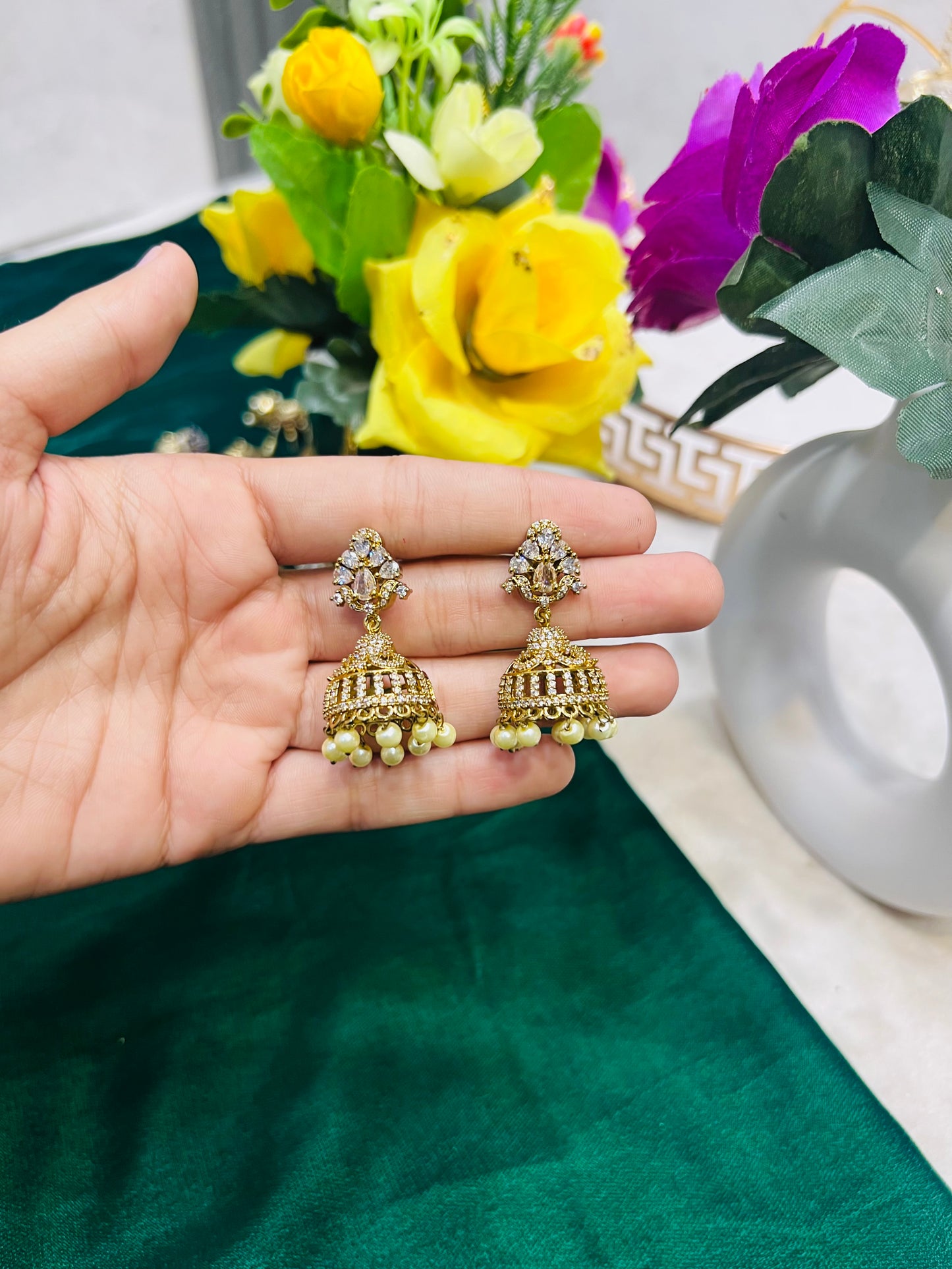 Indian zircon Jhumki