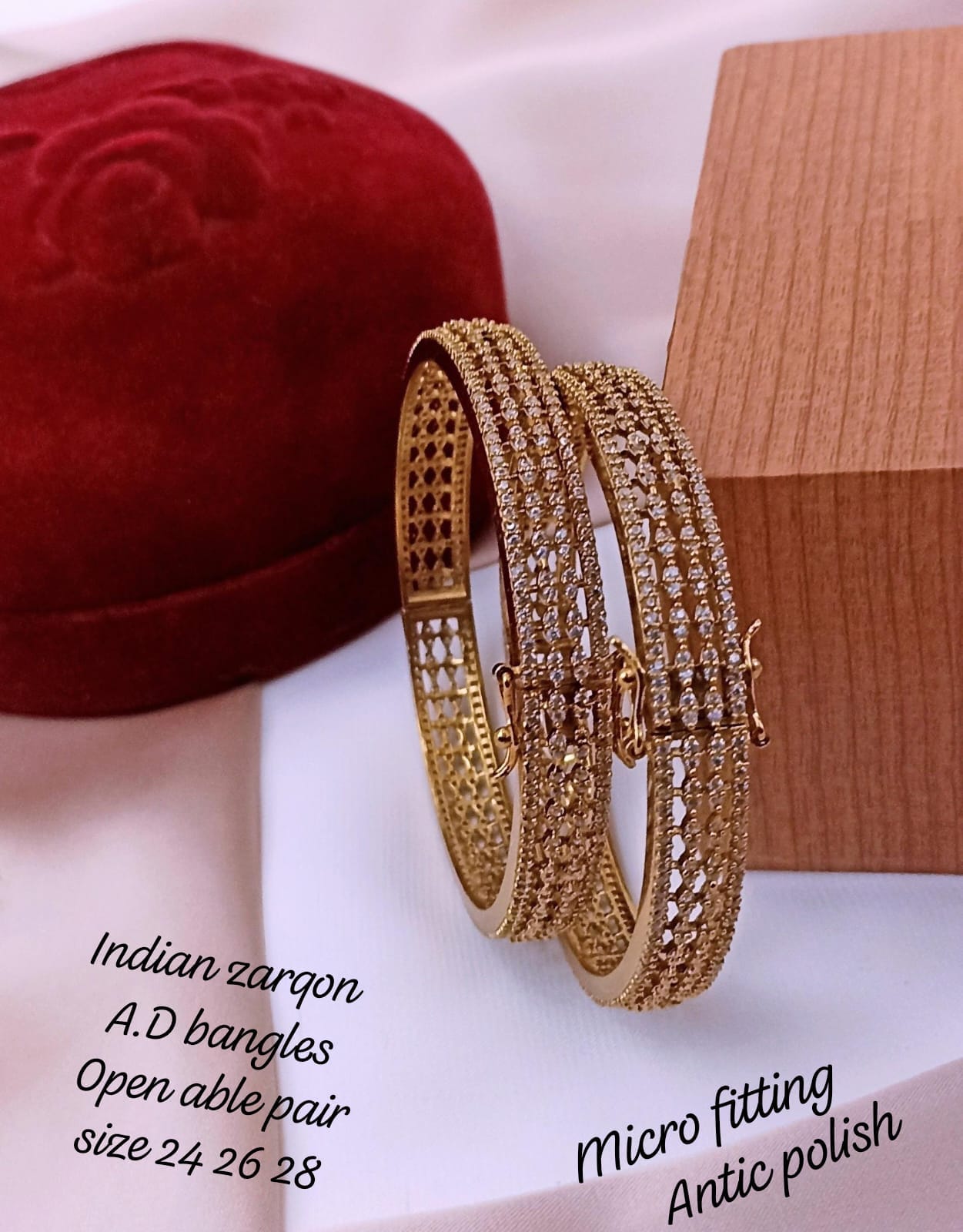 Openable Zircon Bangles