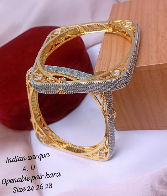 Zircon openable  Bangles