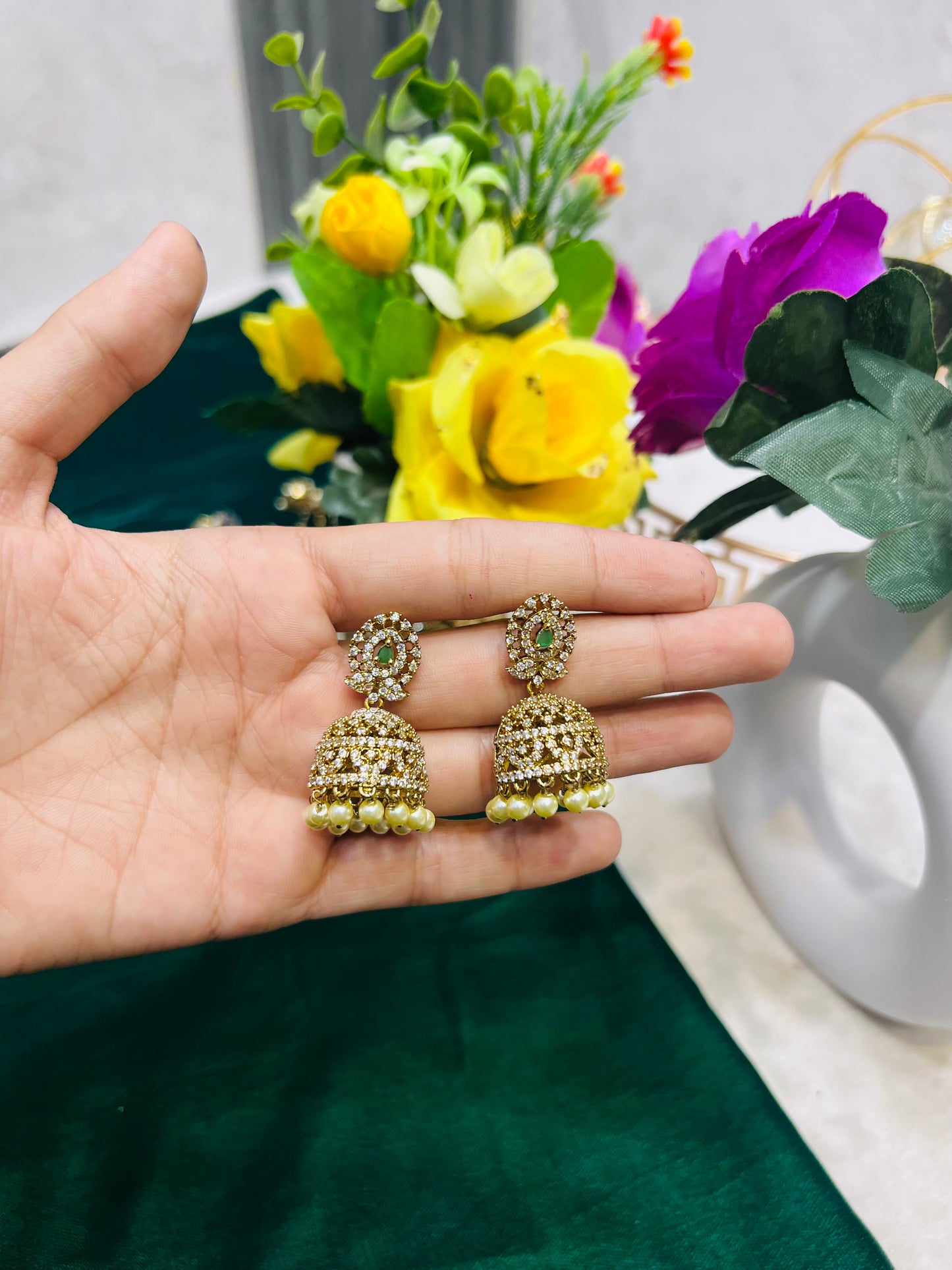 Indian zircon Jhumki