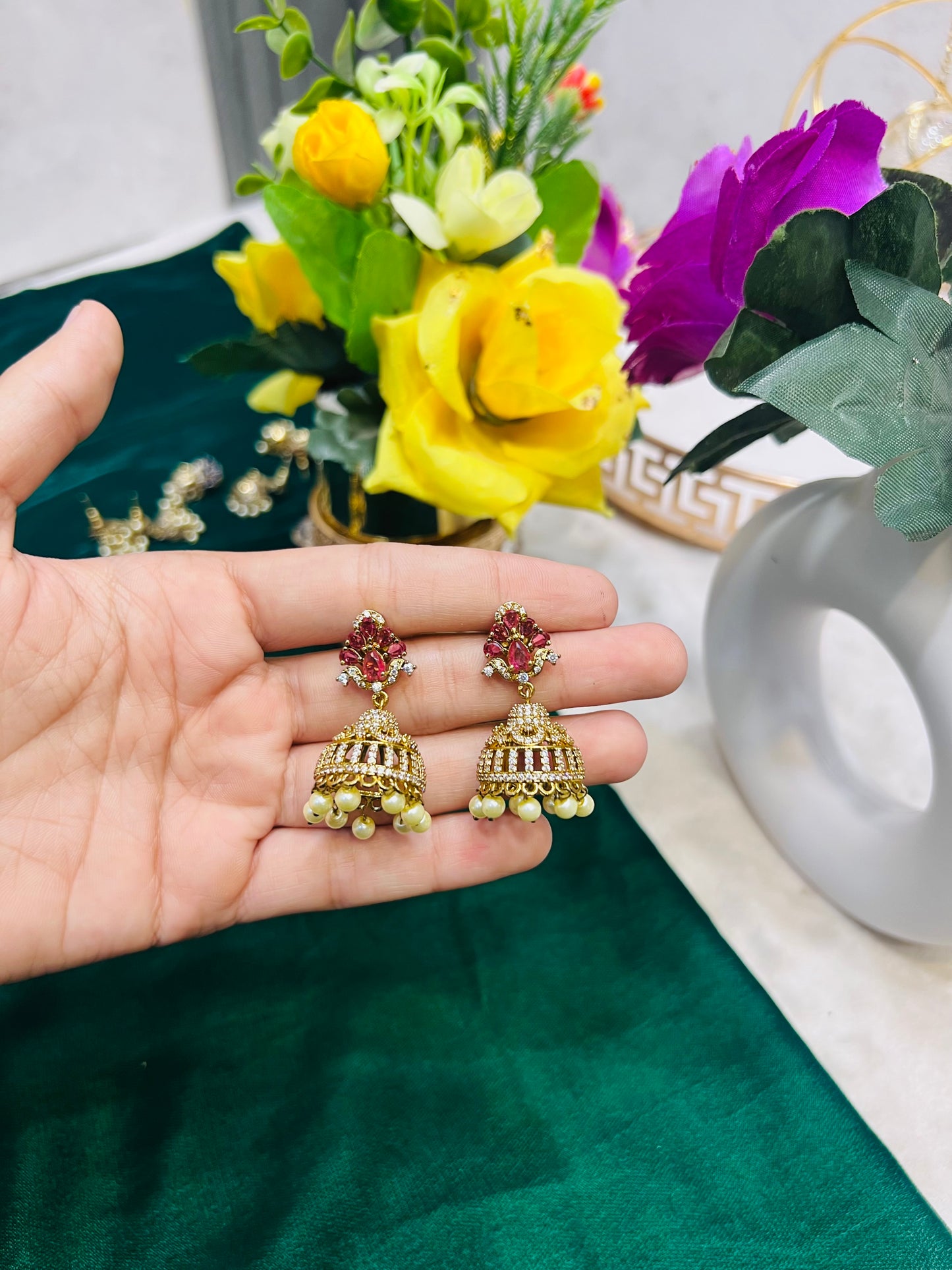 Indian zircon Jhumki
