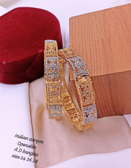 Openable Zircon Bangles