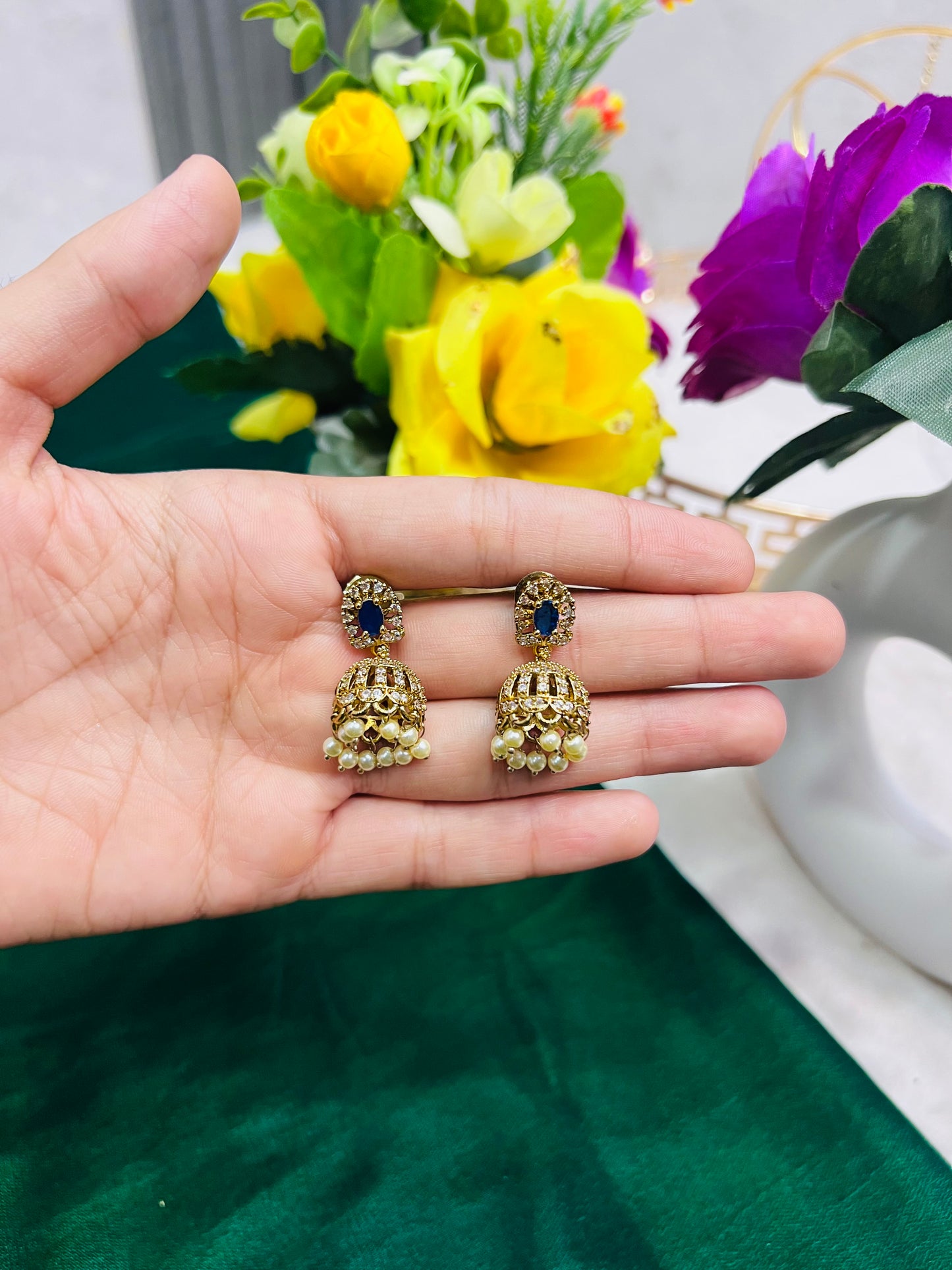 Indian zircon Jhumki