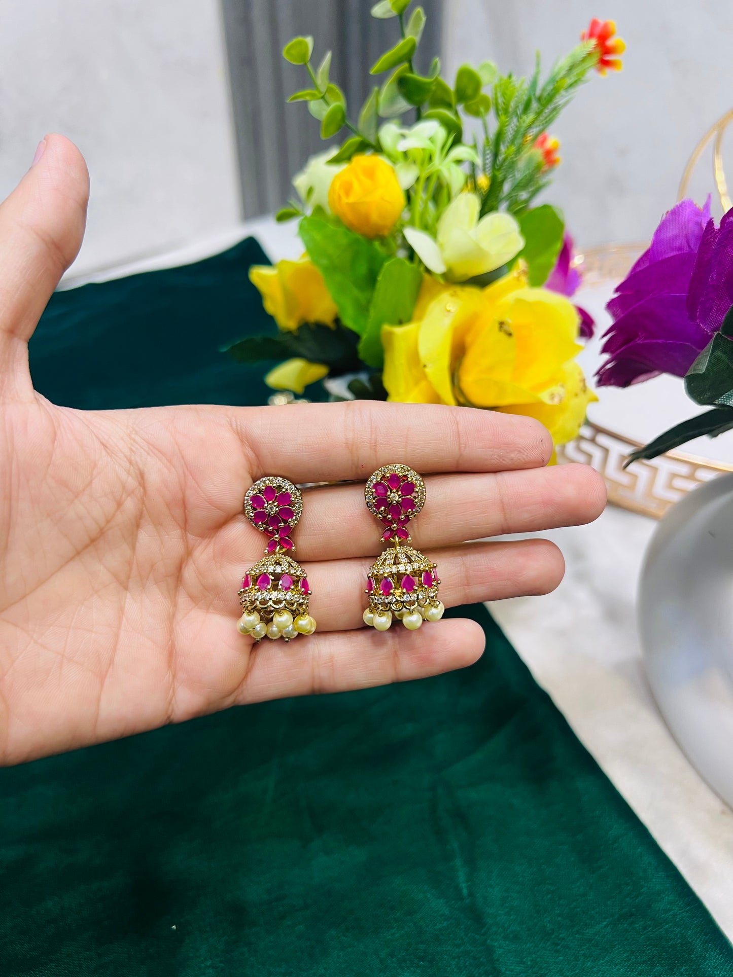 Indian zircon Jhumki