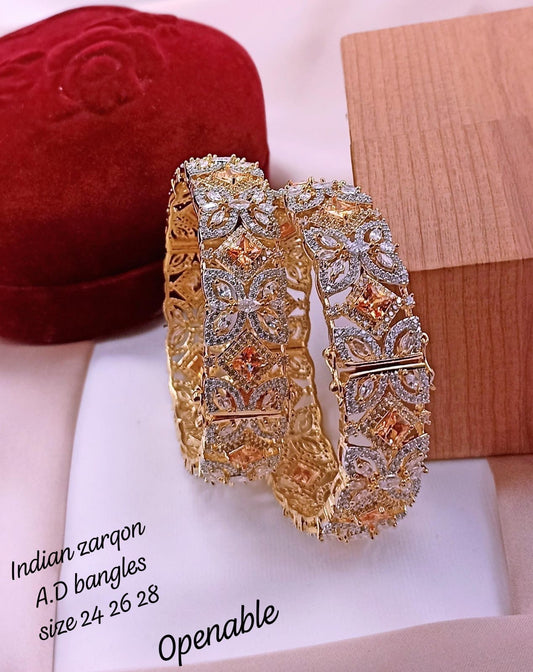 Openable Zircon Bangles