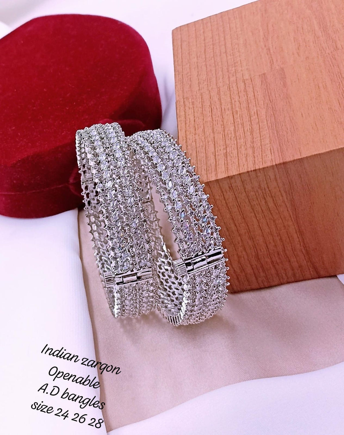 Openable Zircon Bangles