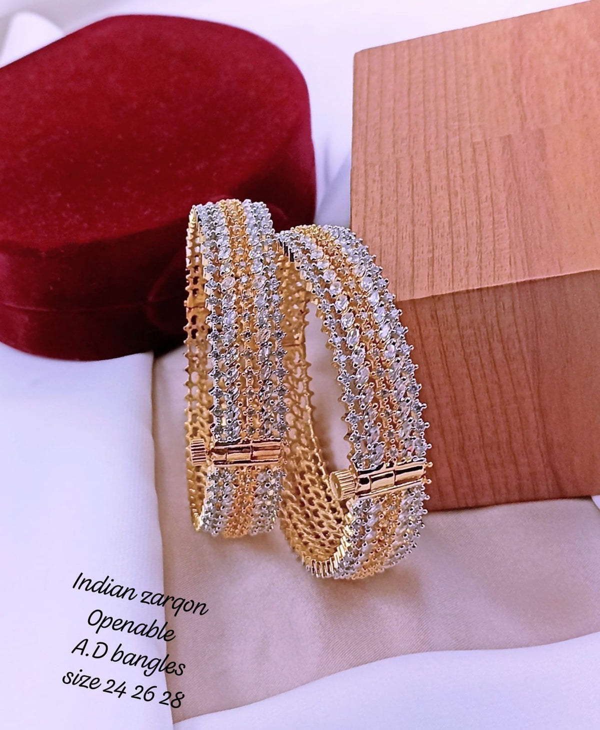 Openable Zircon Bangles