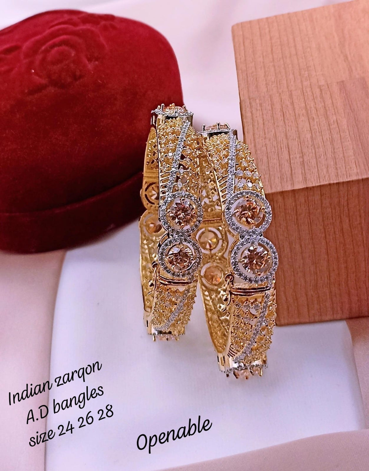 Openable Zircon Bangles
