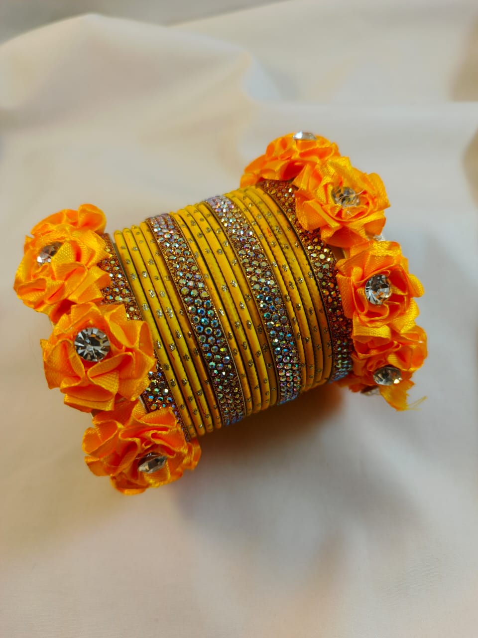 Flower Metal Bangles