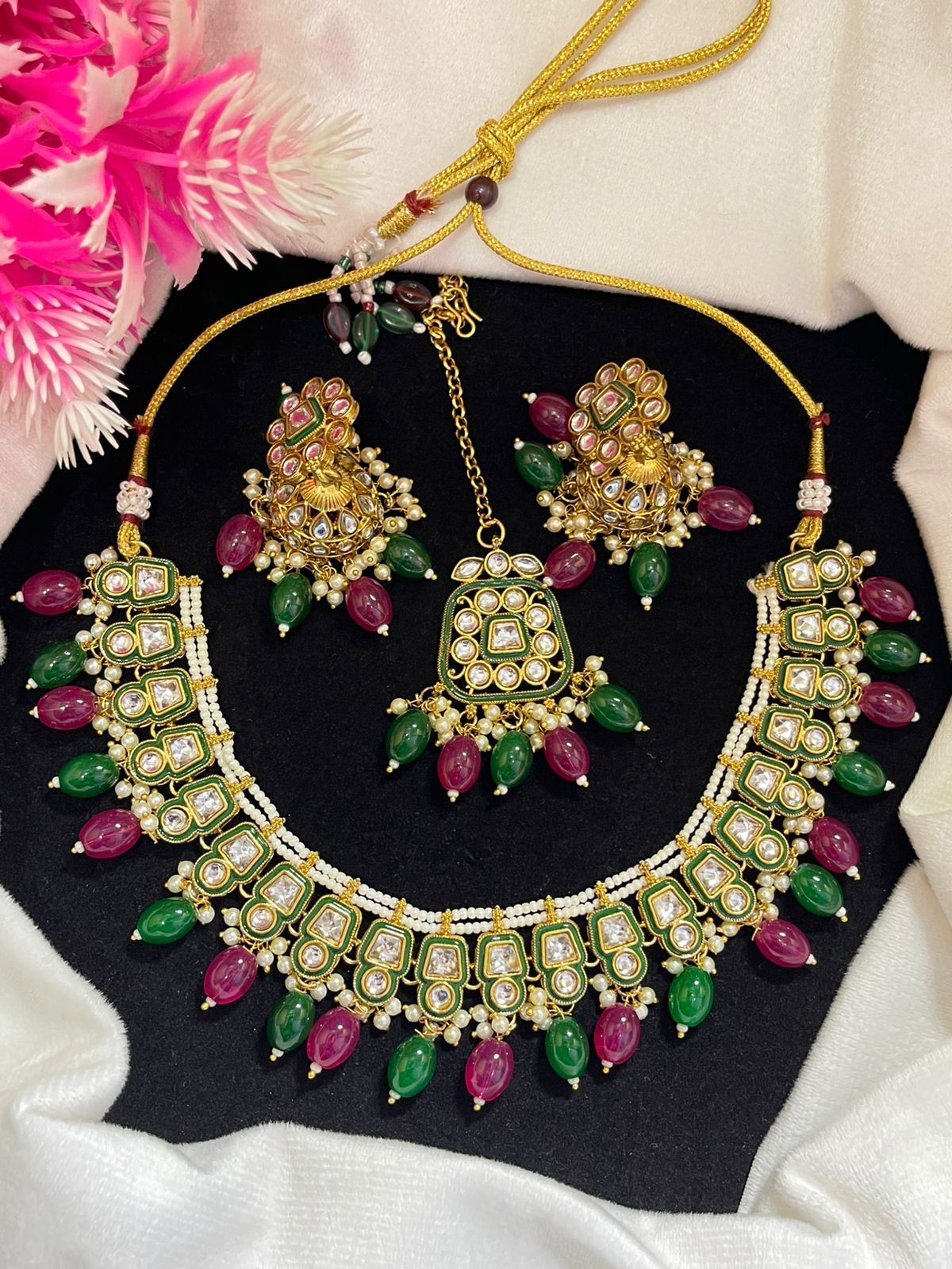 Indian kundan  Necklace set
