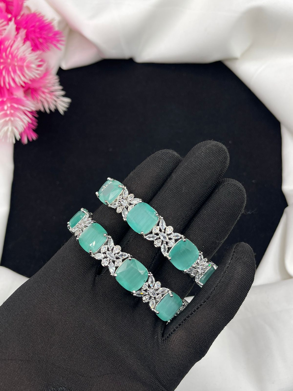Zircon bangles