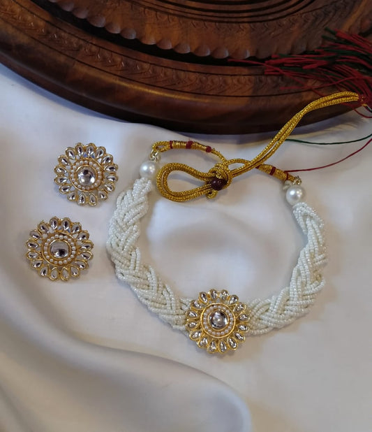 indian Kundan chokar set