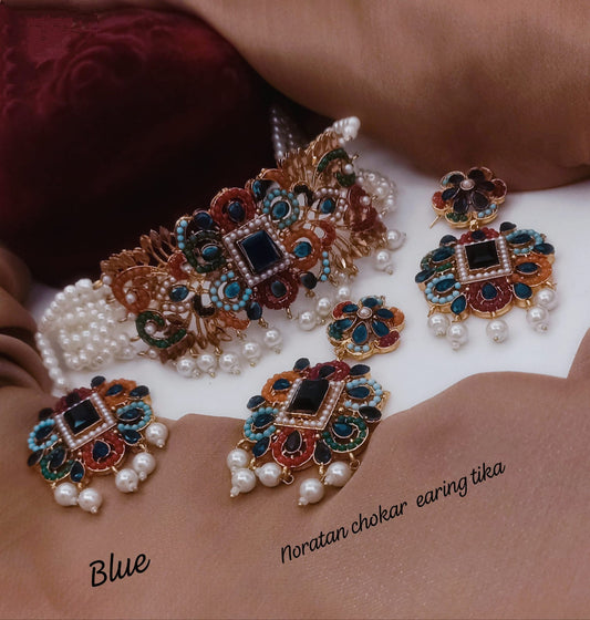 Nauratan Necklace Set